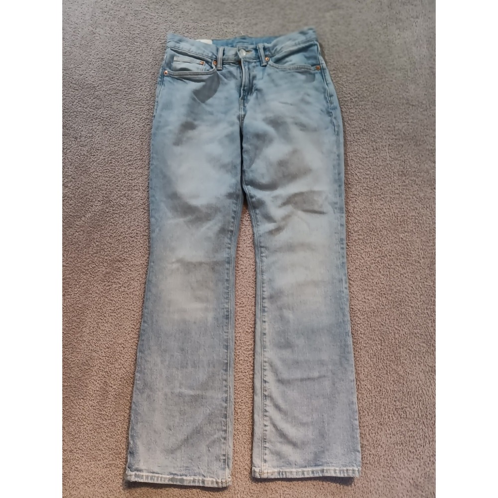 H&M Flare Jeans 29x32 Women Slim‎ Fit Light Wash Stretch Denim Pants